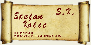 Stefan Kolić vizit kartica